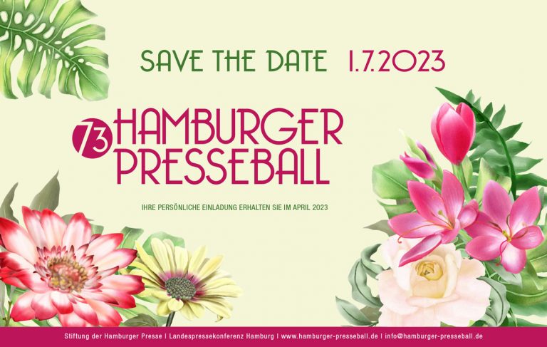 Save The Date Hamburger Presseball